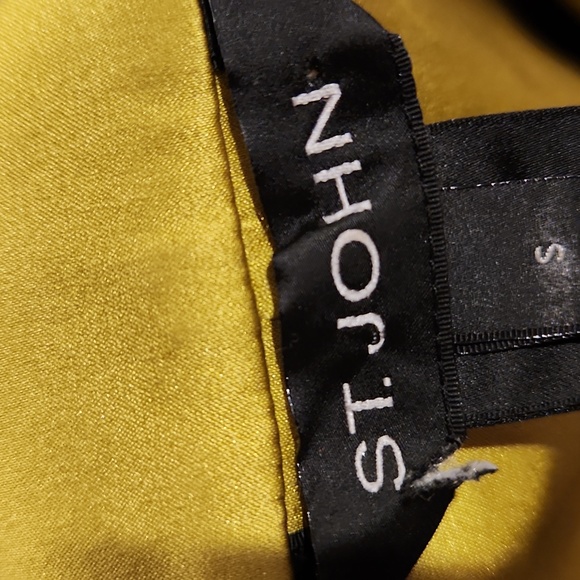 ❤️ NWOT! ST JOHN SILK FLORAL SLEEVELESS TOP, WATERCRESS MULTI, 10 - Picture 6 of 9